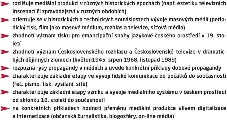 a televize, síťová média) zhodnotí význam tisku pro emancipační snahy jazykově českého prostředí v 19.