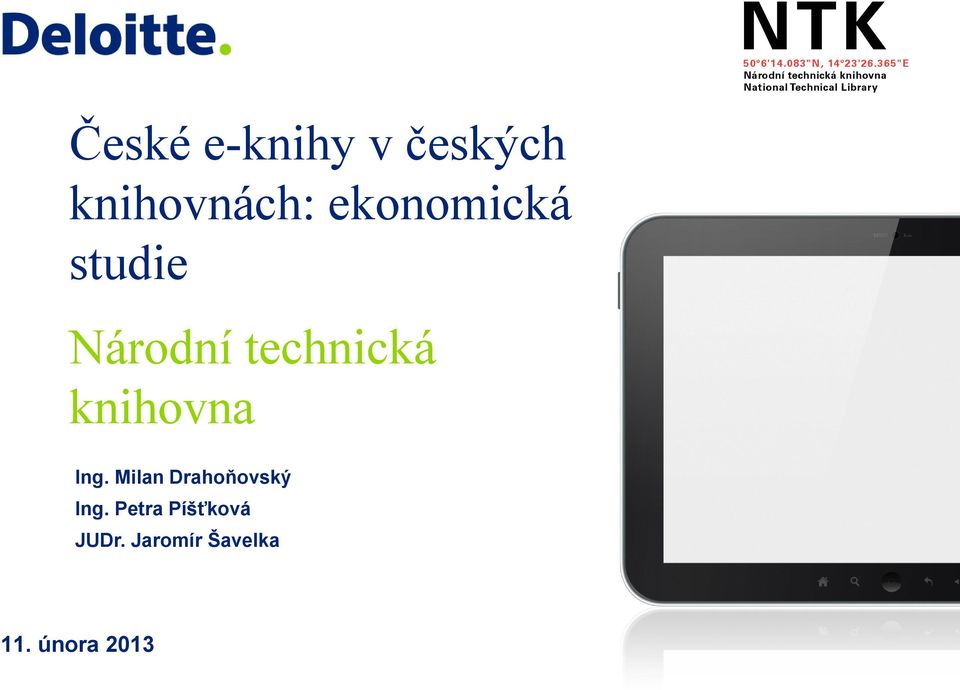 České e-knihy v českých knihovnách: ekonomická studie