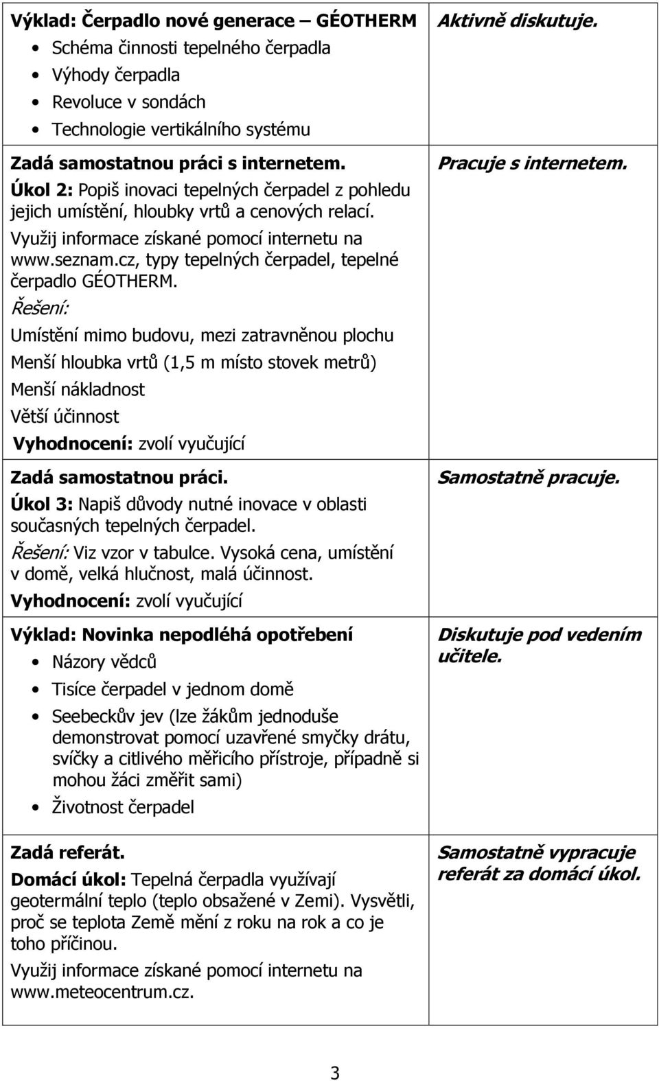 cz, typy tepelných čerpadel, tepelné čerpadlo GÉOTHERM.