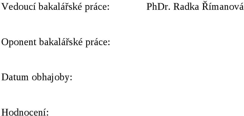 bakalářské práce: Datum