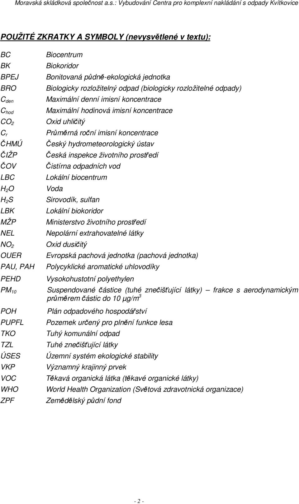 uhliitý Prmrná roní imisní koncentrace eský hydrometeorologický ústav eská inspekce životního prostedí istírna odpadních vod Lokální biocentrum Voda Sirovodík, sulfan Lokální biokoridor Ministerstvo