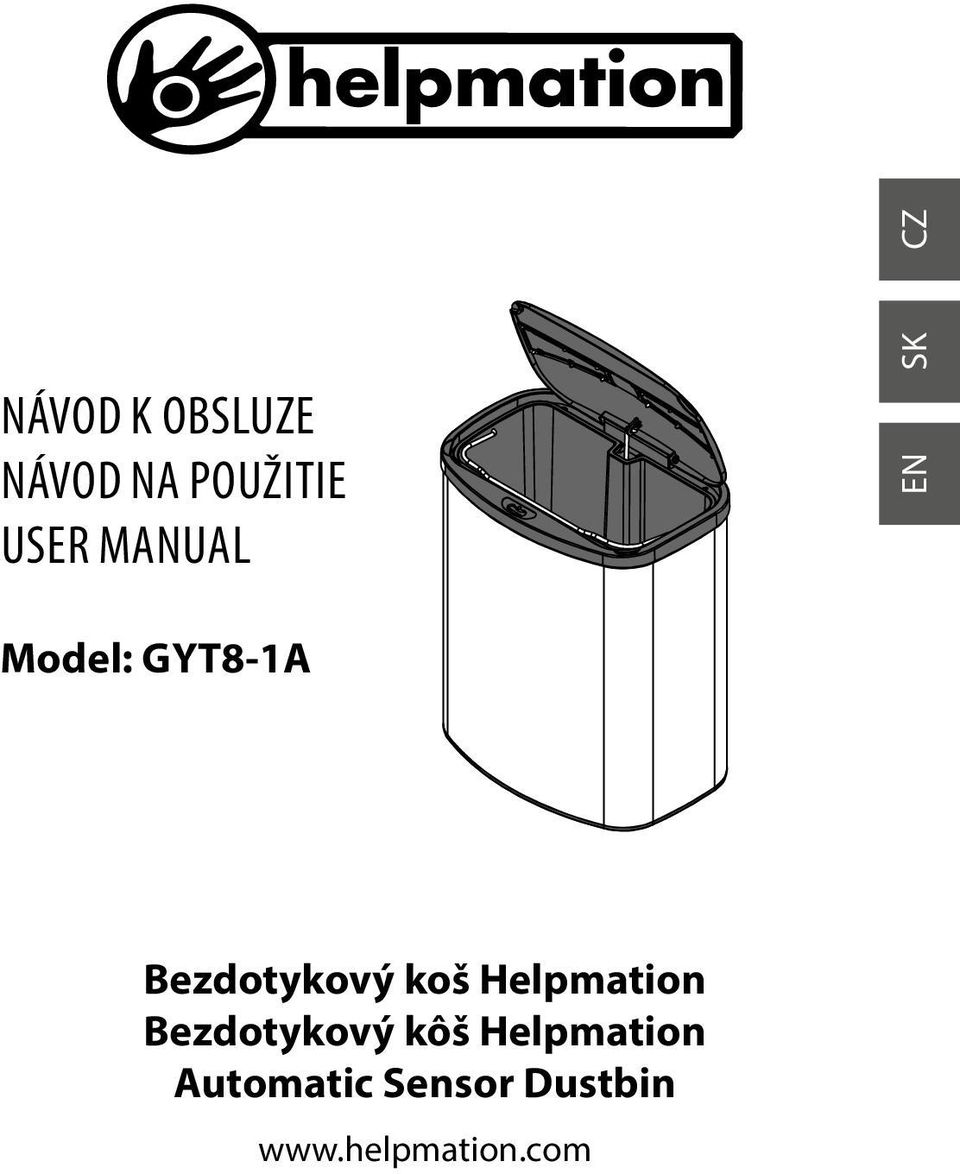 koš Helpmation Bezdotykový kôš Helpmation