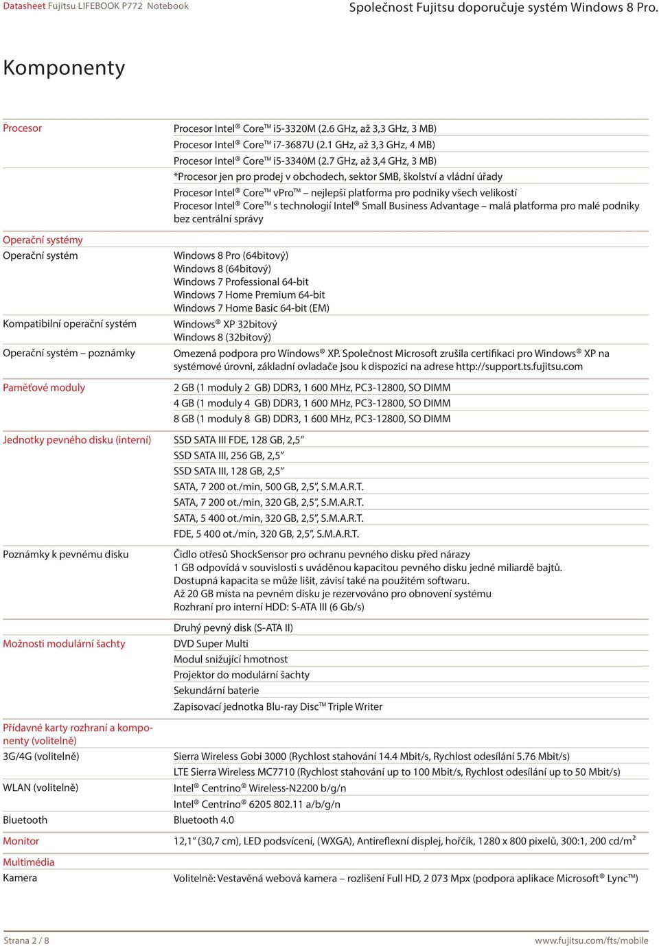 7 GHz, až 3,4 GHz, 3 MB) *Procesor jen pro prodej v obchodech, sektor SMB, školství a vládní úřady Procesor Intel Core vpro nejlepší platforma pro podniky všech velikostí Procesor Intel Core s