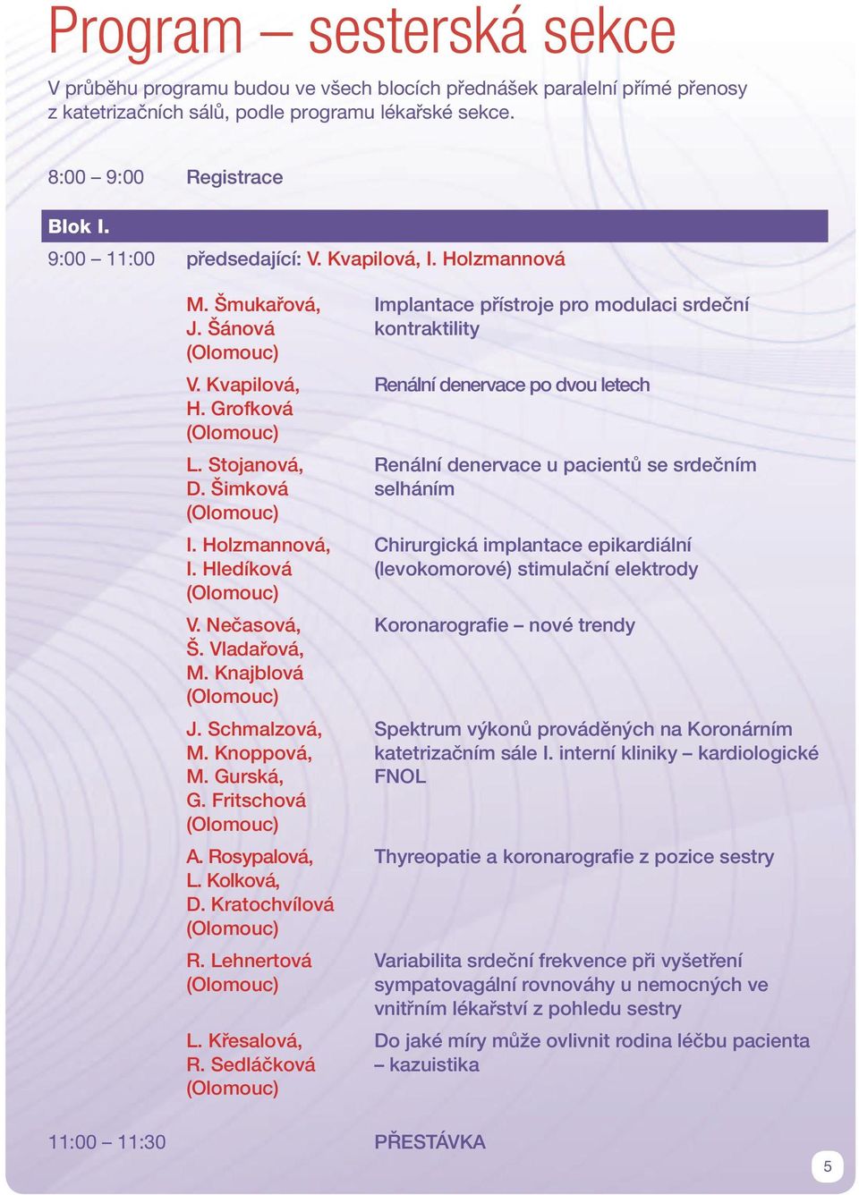 Schmalzová, M. Knoppová, M. Gurská, G. Fritschová A. Rosypalová, L. Kolková, D. Kratochvílová R. Lehnertová L. Křesalová, R.