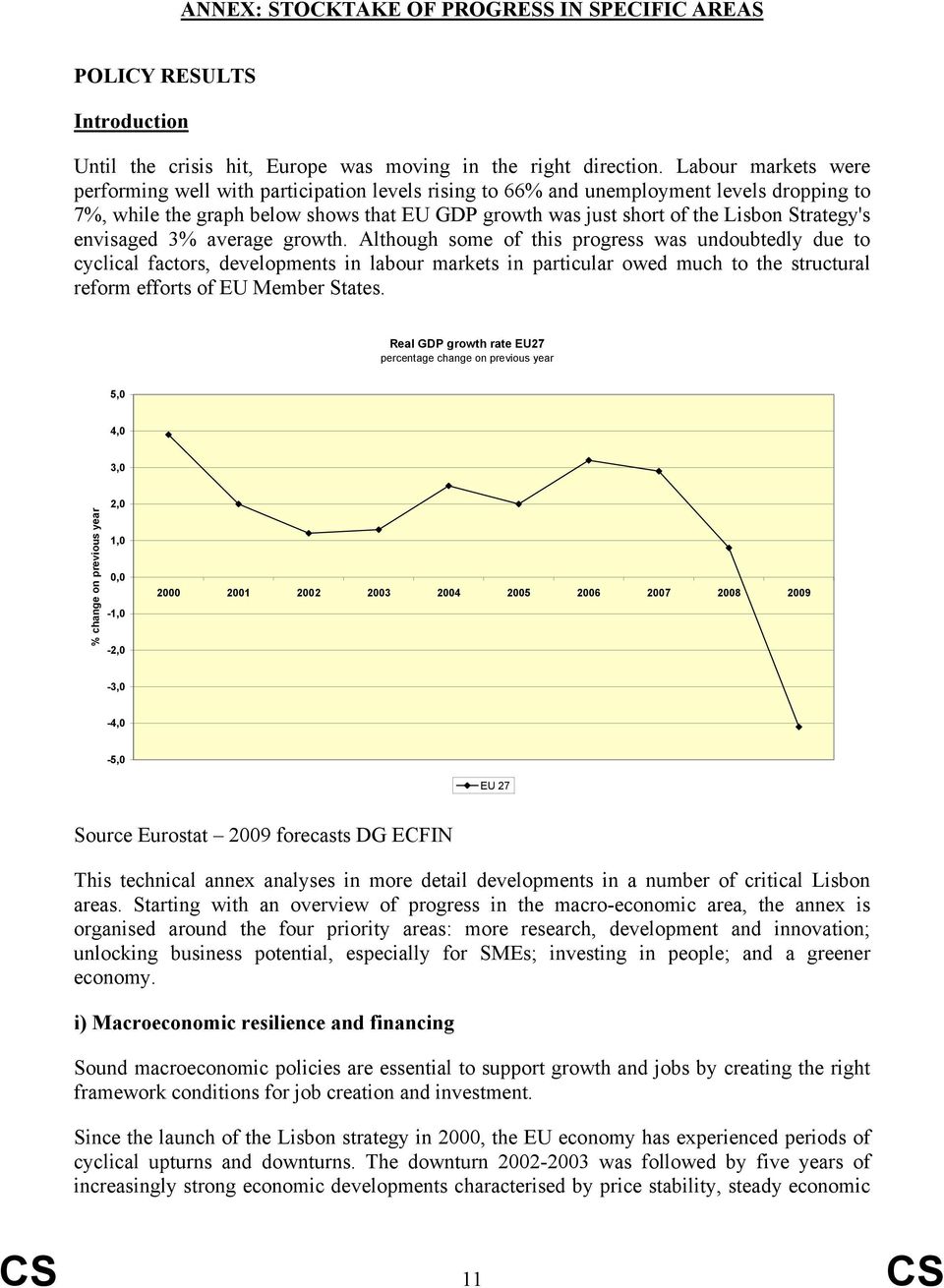 Strategy's envisaged 3% average growth.