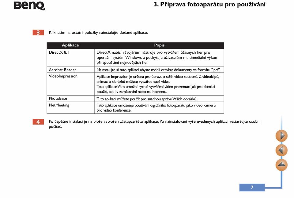 spouštění nejnovějších her. Nainstalujte si tuto aplikaci, abyste mohli otevírat dokumenty ve formátu ".pdf". Aplikace Impression je určena pro úpravu a střih video souborů.