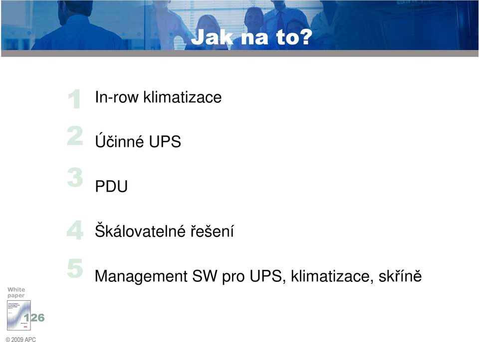 klimatizace Účinné UPS PDU