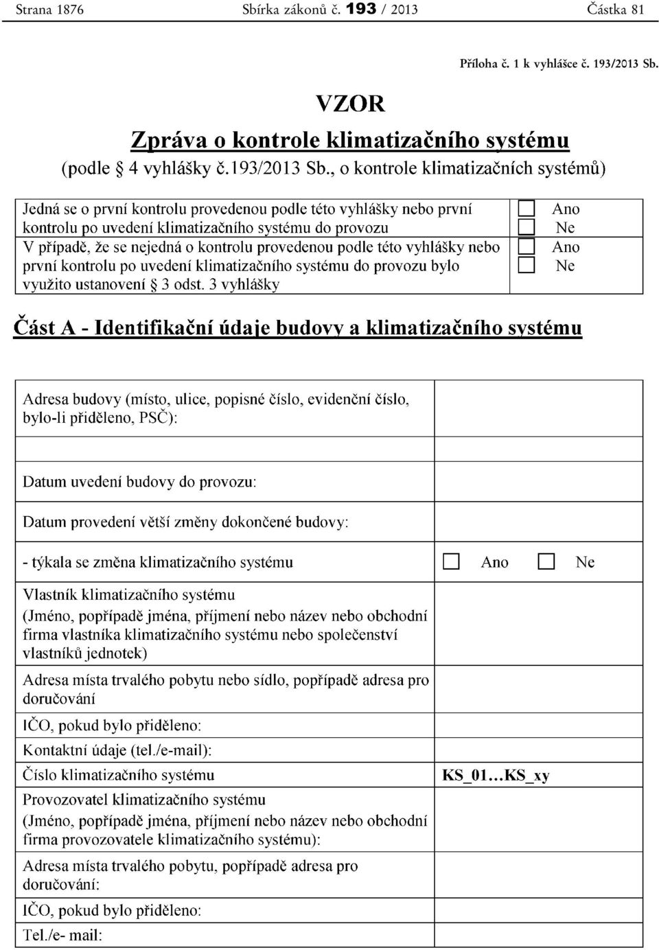 193 / 2013 Částka 81