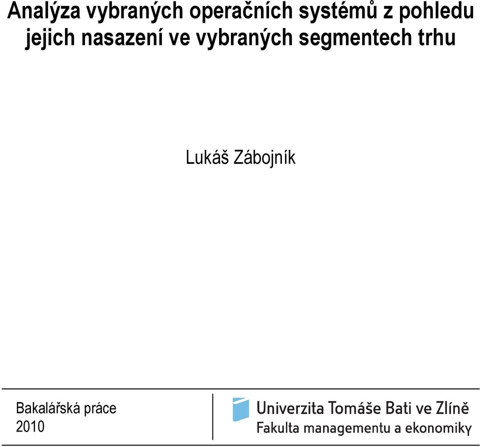 nasazení ve vybraných