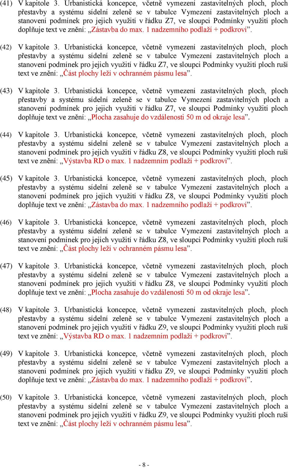 1 nadzemního podlaží + podkroví. (42) V kapitole 3.