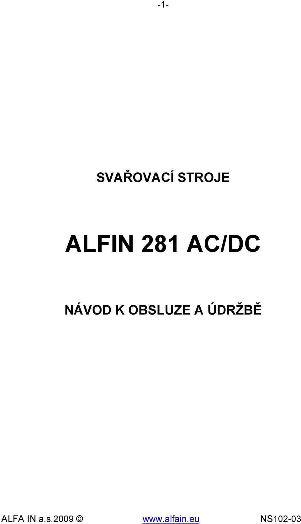 281 AC/DC NÁVOD