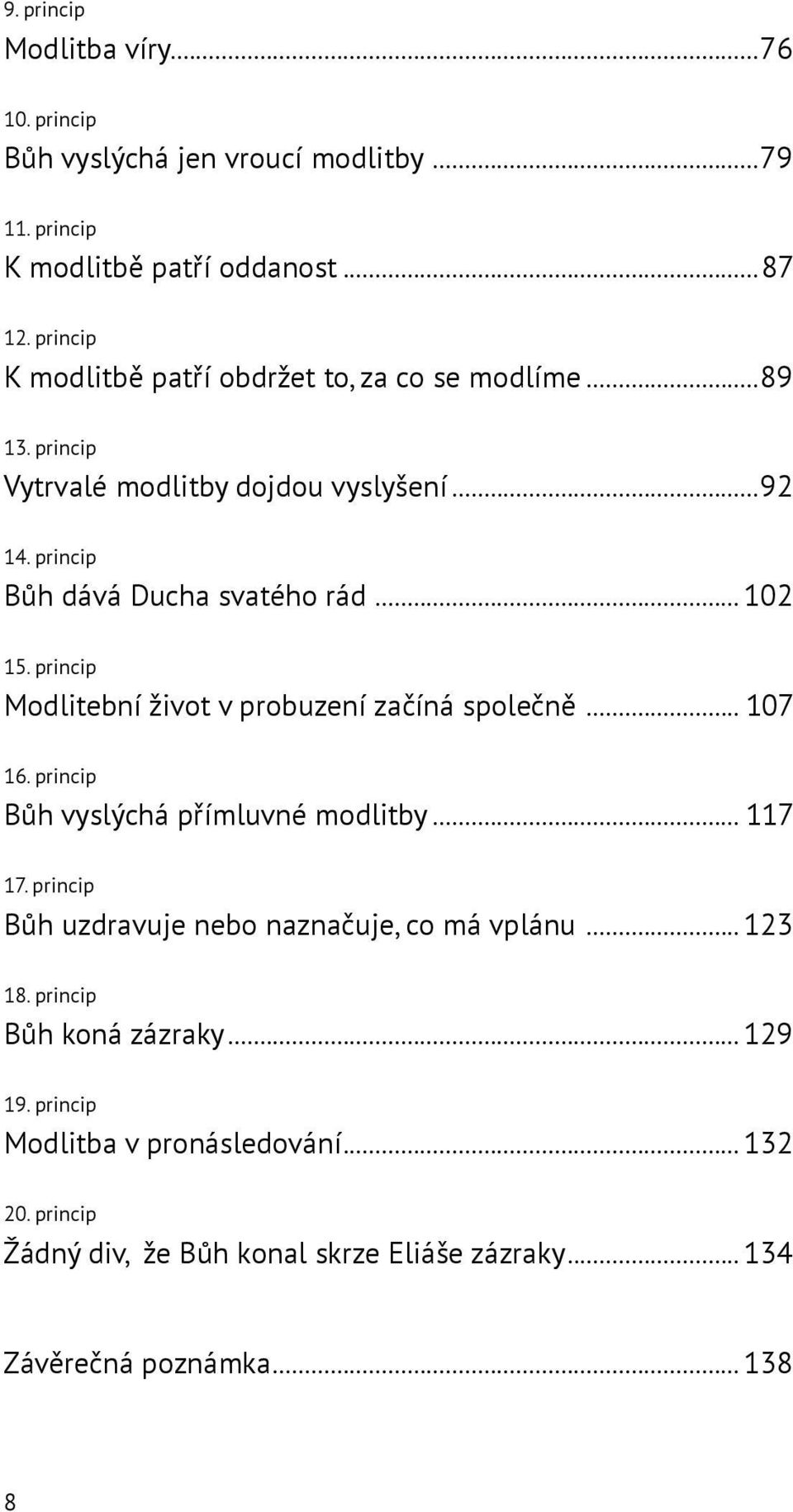 princip Modlitební život v probuzení začíná společně... 107 16. princip Bůh vyslýchá přímluvné modlitby... 117 17.