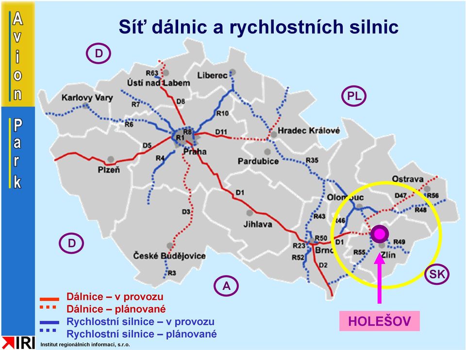 plánované Rychlostní silnice v