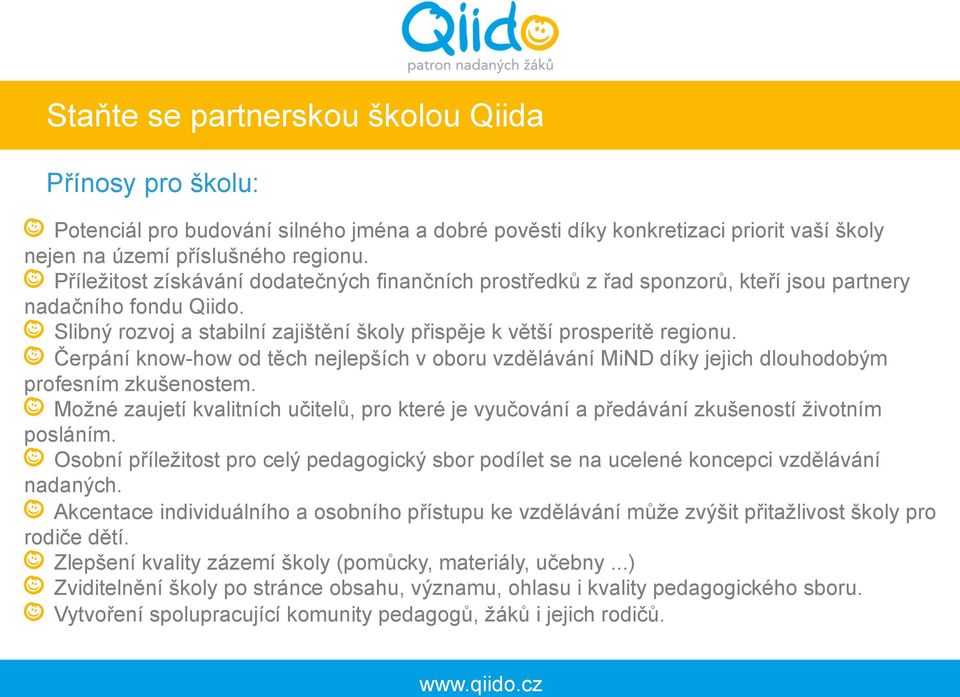 ! Čerpání know-how od těch nejlepších v oboru vzdělávání MiND díky jejich dlouhodobým profesním zkušenostem.