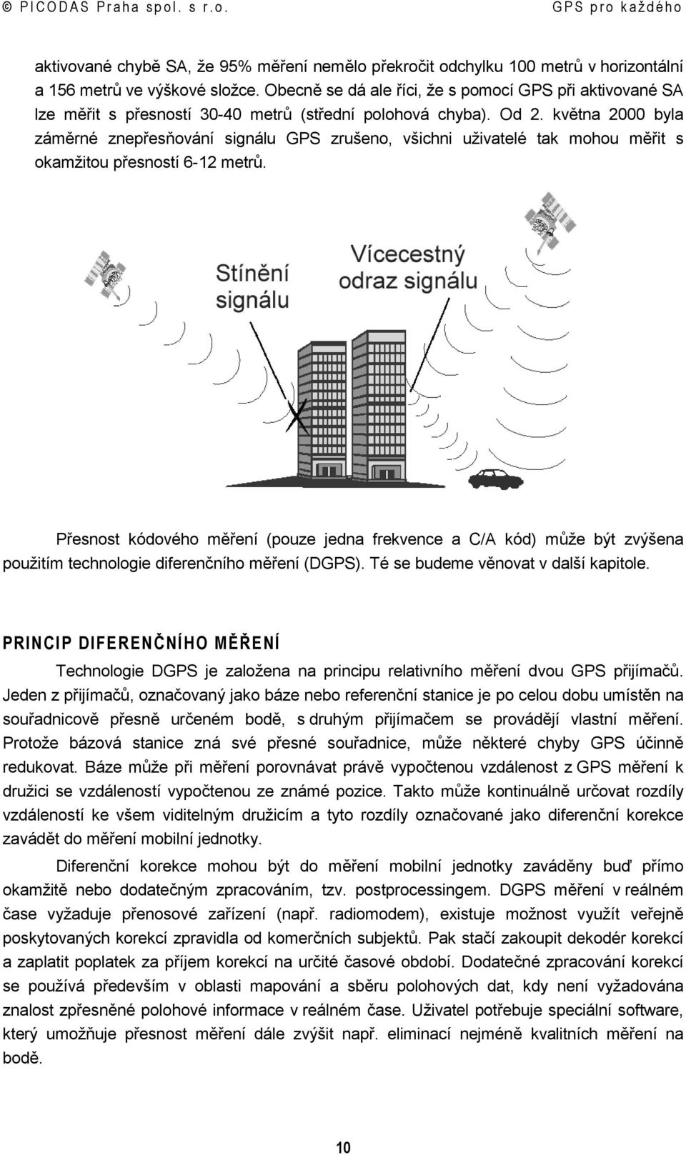 května 2000 byla záměrné znepřesňování signálu GPS zrušeno, všichni uživatelé tak mohou měřit s okamžitou přesností 6-12 metrů.