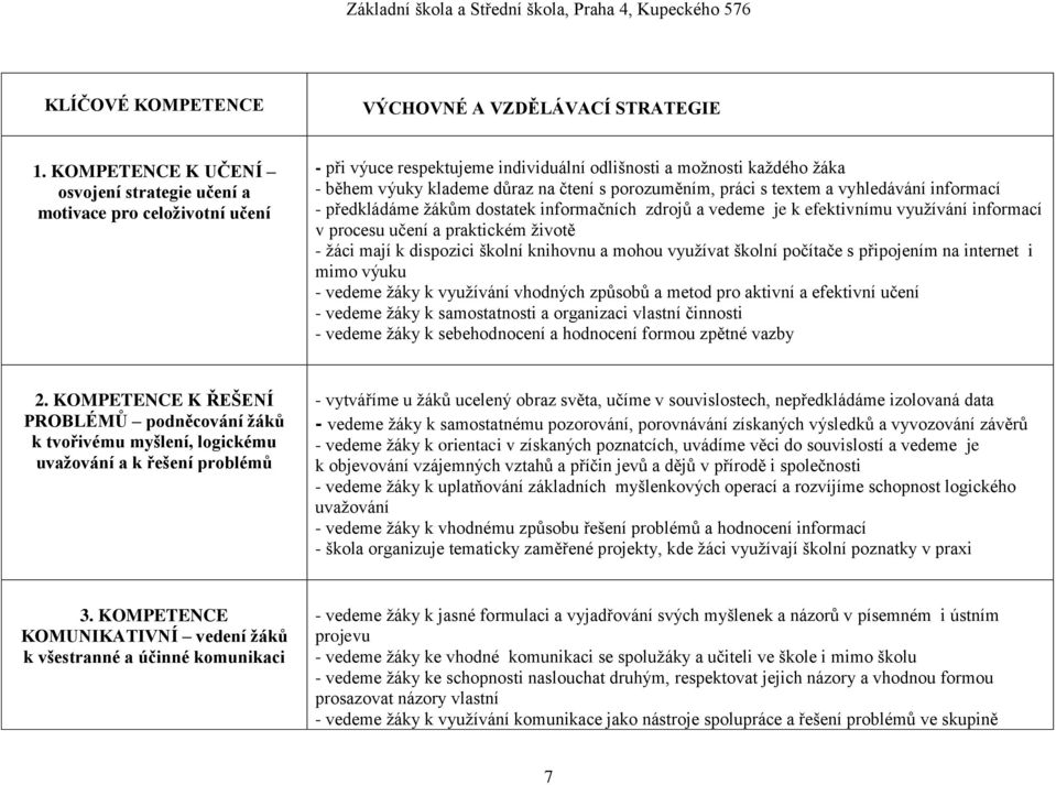 porozuměním, práci s textem a vyhledávání informací - předkládáme ţákům dostatek informačních zdrojů a vedeme je k efektivnímu vyuţívání informací v procesu učení a praktickém ţivotě - ţáci mají k