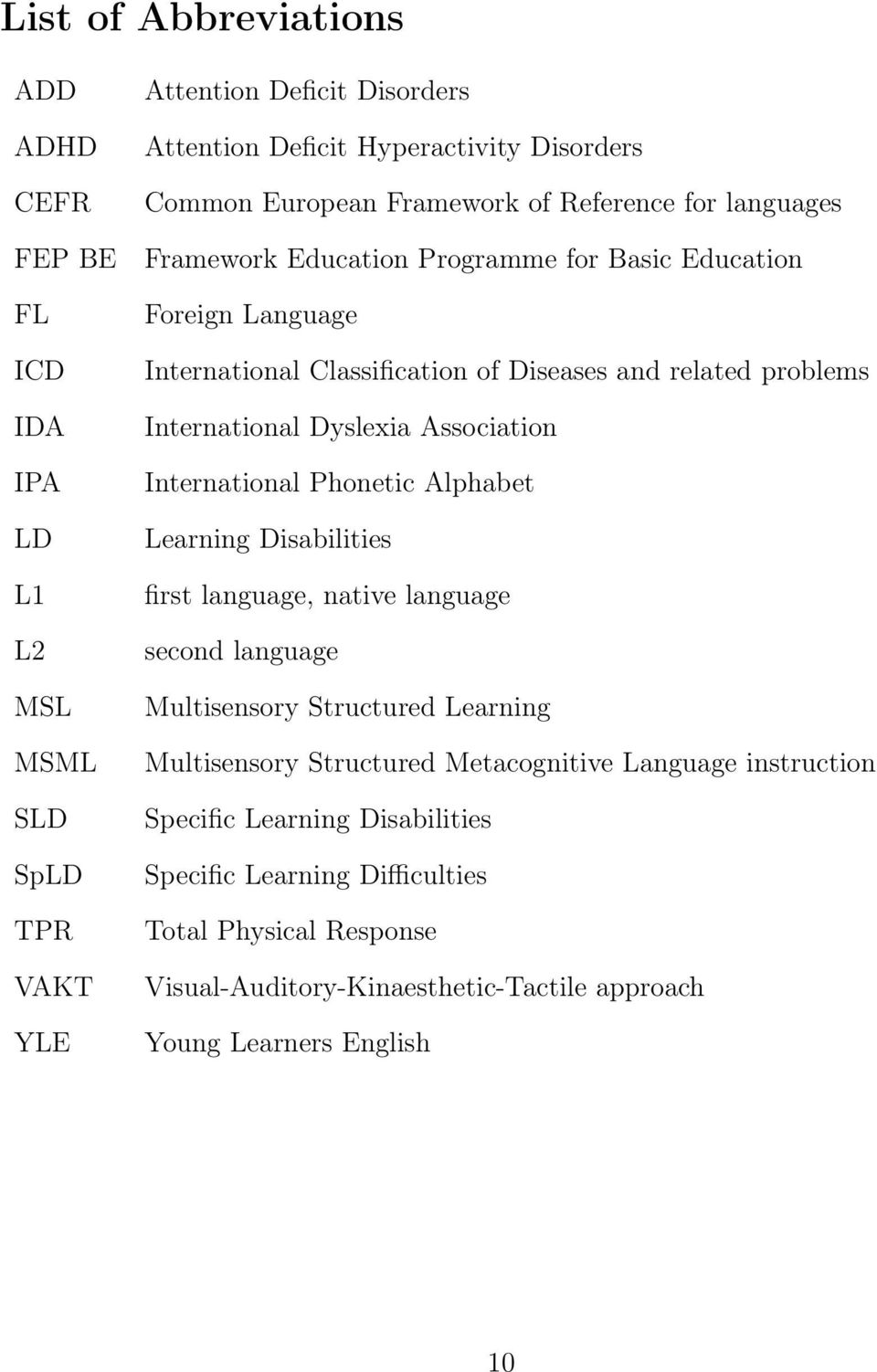 Dyslexia Association International Phonetic Alphabet Learning Disabilities first language, native language second language Multisensory Structured Learning Multisensory Structured