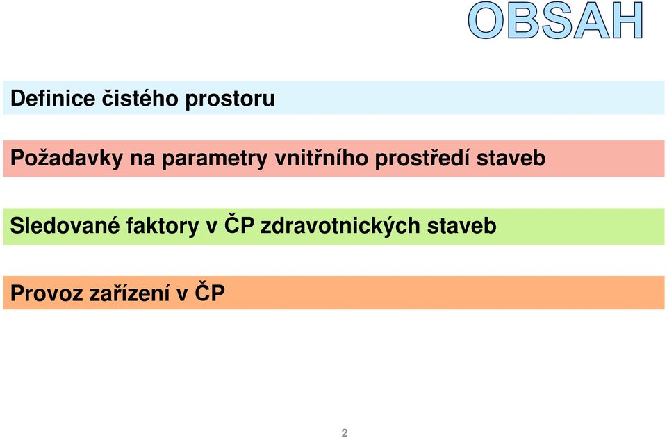 staveb Sledované faktory v ČP