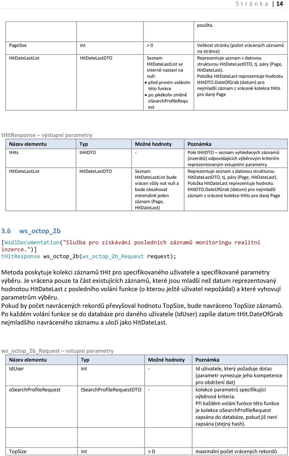 změně osearchprofilerequ est Reprezentuje seznam s datovou strukturou HitDateLastDTO, tj. páry (Page, HitDateLast). Položka HitDateLast reprezentuje hodnotu thitdto.