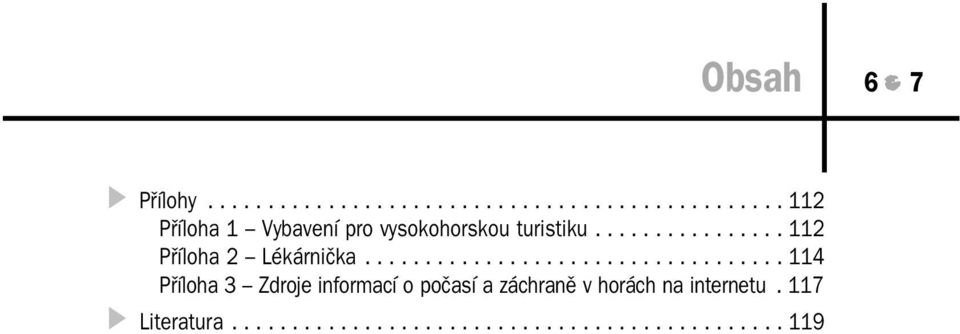 .................................. 114 Příloha 3 Zdroje informací o počasí a záchraně v horách na internetu.