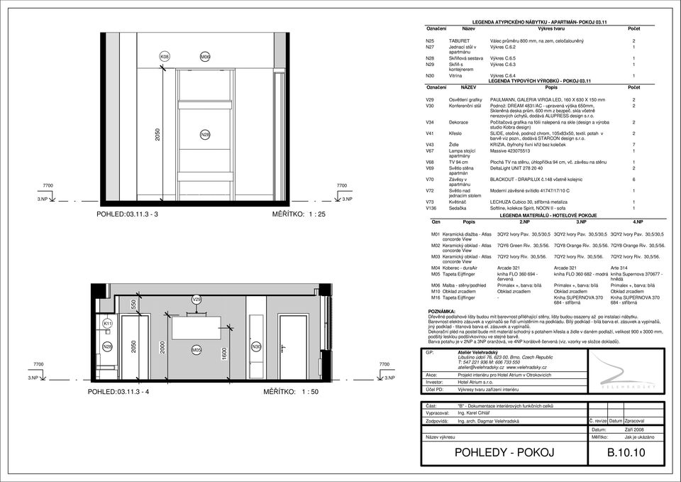 .3-3 MĚŘÍTKO: : 5 V9 Osvětlení grafiky PAULMANN, GALERIA VIRGA LED, 60 X 630 X 50 mm V30 Konferenční stůl Podnož: DREAM 483/AC - upravená výška 650mm, Skleněná deska prům. 600 mm z bezpeč.