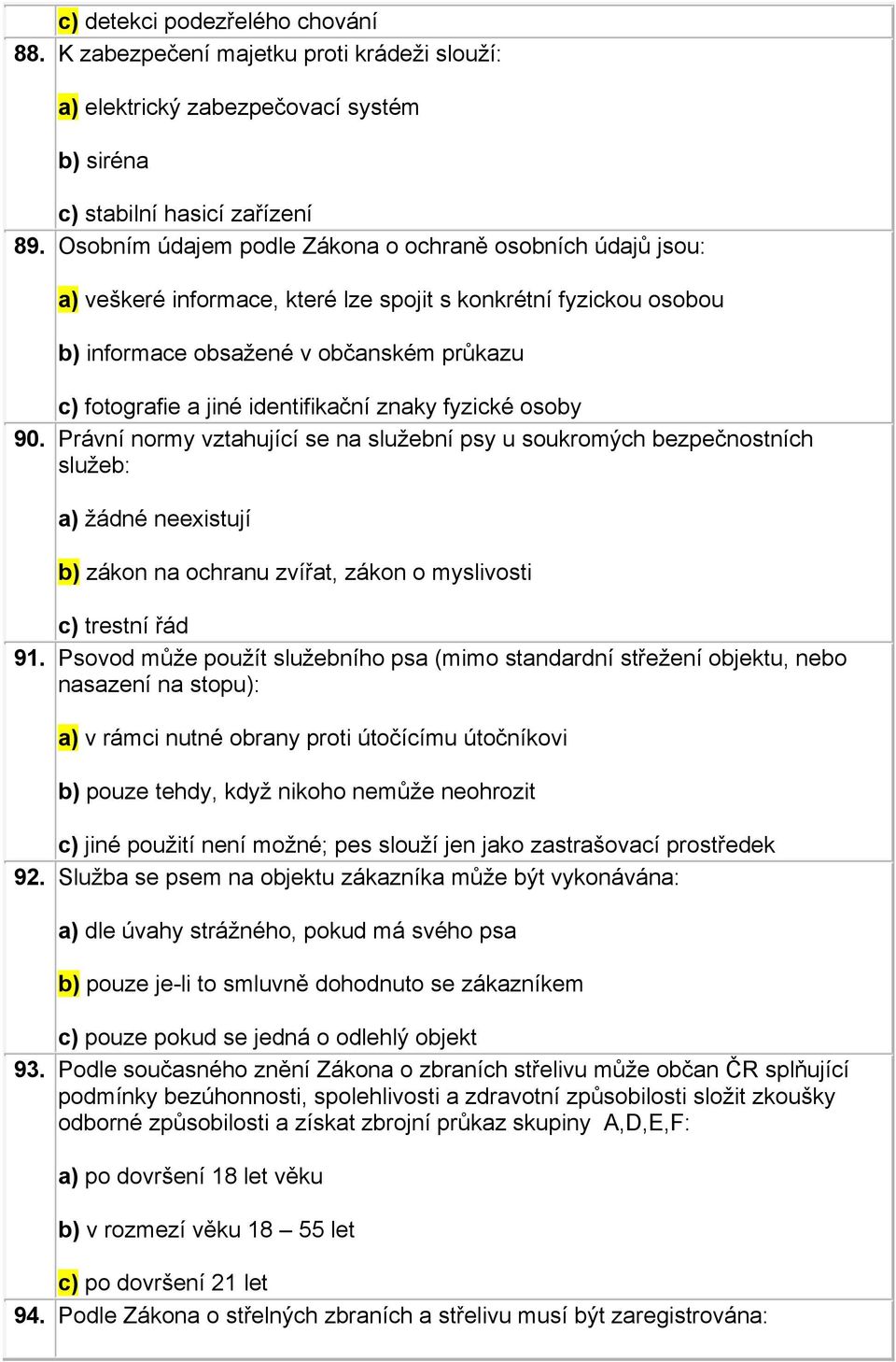 identifikační znaky fyzické osoby 90.