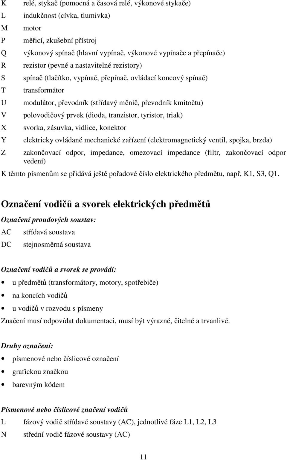 prvek (dioda, tranzistor, tyristor, triak) svorka, zásuvka, vidlice, konektor elektricky ovládané mechanické zařízení (elektromagnetický ventil, spojka, brzda) zakončovací odpor, impedance, omezovací