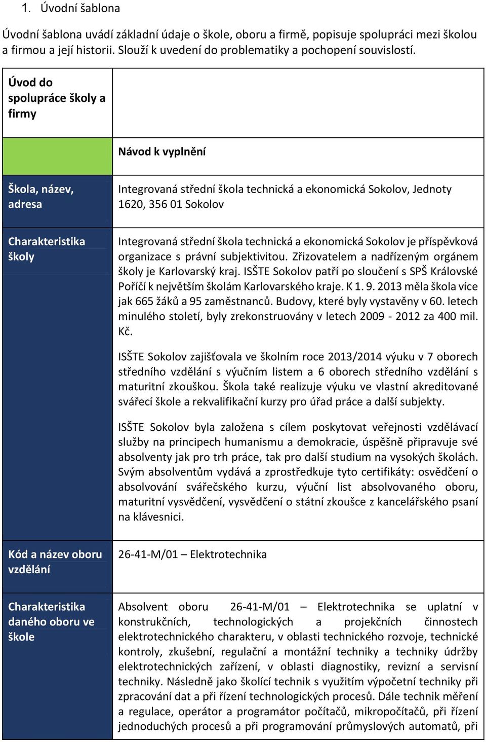 škola technická a ekonomická Sokolov je příspěvková organizace s právní subjektivitou. Zřizovatelem a nadřízeným orgánem školy je Karlovarský kraj.