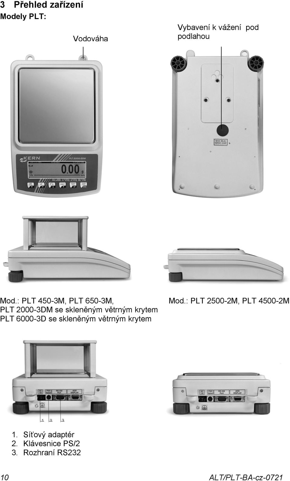 : PLT 25-2M, PLT 45-2M PLT 2-3DM se skleněným větrným krytem PLT