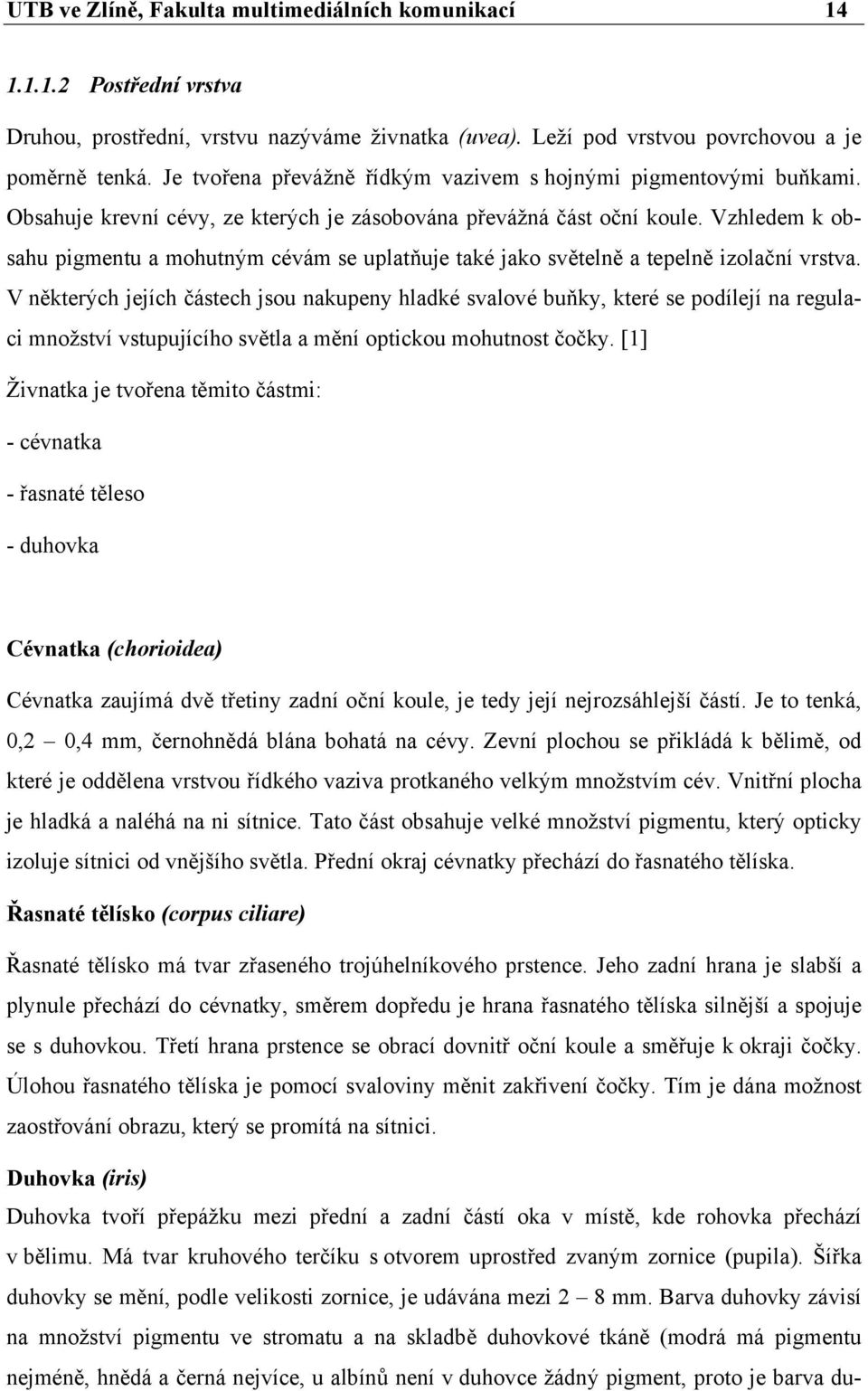 Vzhledem k obsahu pigmentu a mohutným cévám se uplatňuje také jako světelně a tepelně izolační vrstva.