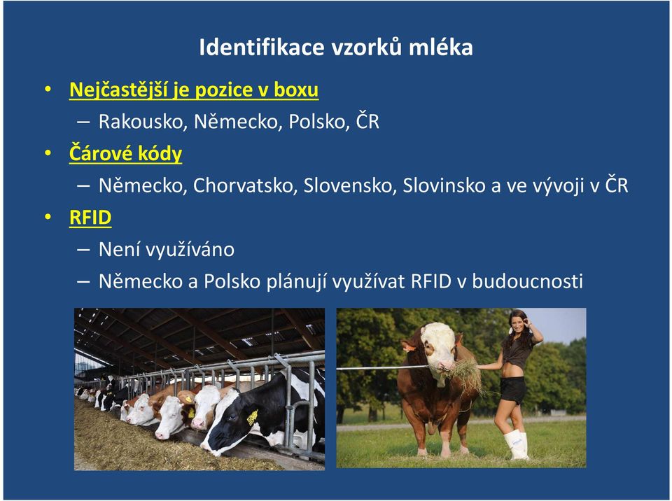 Chorvatsko, Slovensko, Slovinsko a ve vývoji v ČR RFID