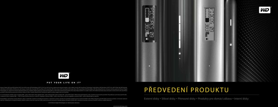 Caviar Black, WD Scorpio Blue, WD Scorpio Black, WD SiliconEdge a WD SiliconEdge Blue jsou ochranné známky společnosti Western Digital Technologies, Inc.