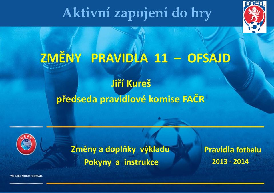 pravidlové komise FAČR Změny a