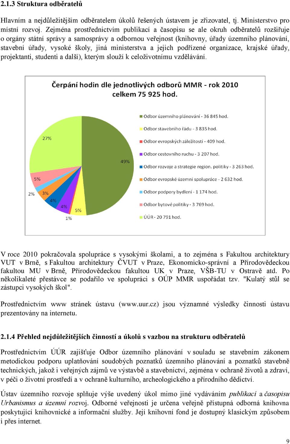 školy, jiná ministerstva a jejich podřízené organizace, krajské úřady, projektanti, studenti a další), kterým slouţí k celoţivotnímu vzdělávání.