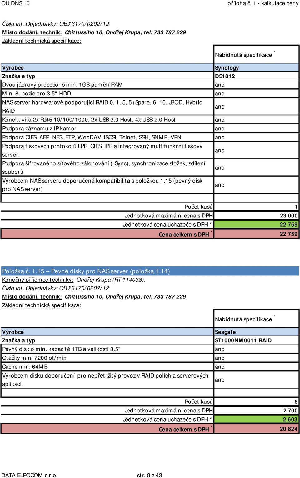 0 Host Podpora záznamu z IP kamer Podpora CIFS, AFP, NFS, FTP, WebDAV, iscsi, Telnet, SSH, SNMP, VPN Podpora tiskových protokolů LPR, CIFS, IPP a integrovaný multifunkční tiskový server.