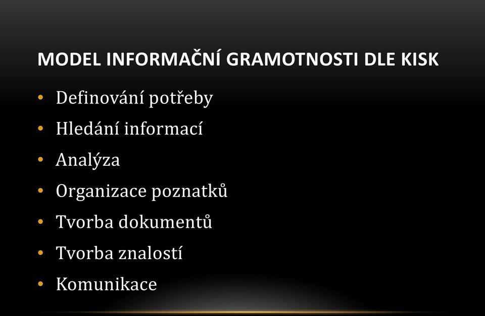 informací Analýza Organizace