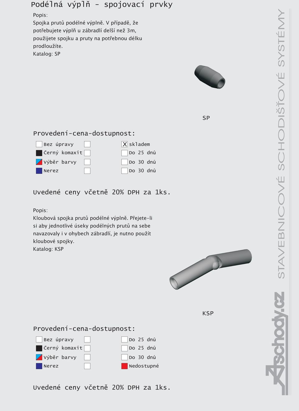 potøebnou délku prodlou íte. Katalog: SP SP Kloubová spojka prutù podélné výplnì.