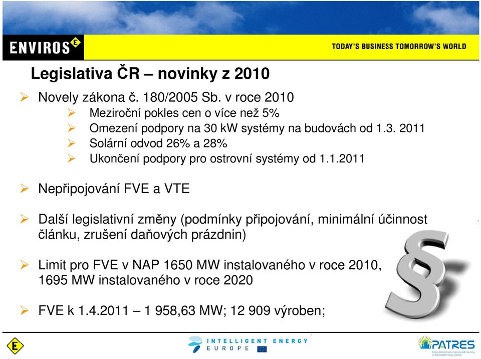 kw systémy na budovách od 1.