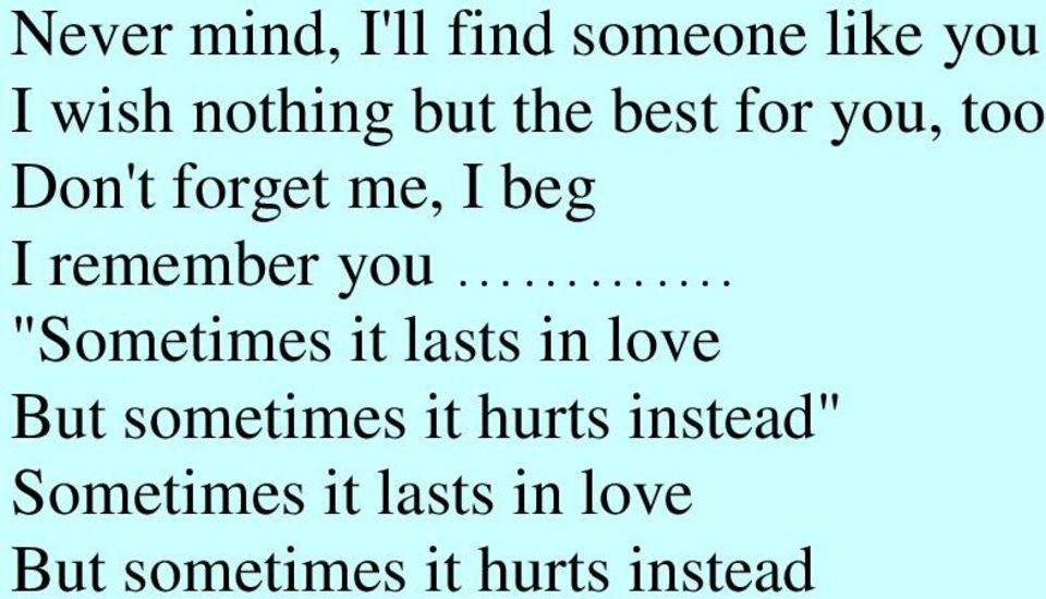 remember you.