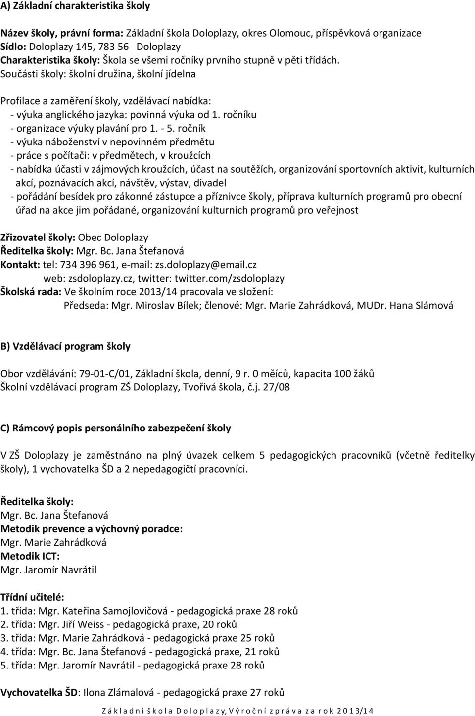 ročníku - organizace výuky plavání pro 1. - 5.