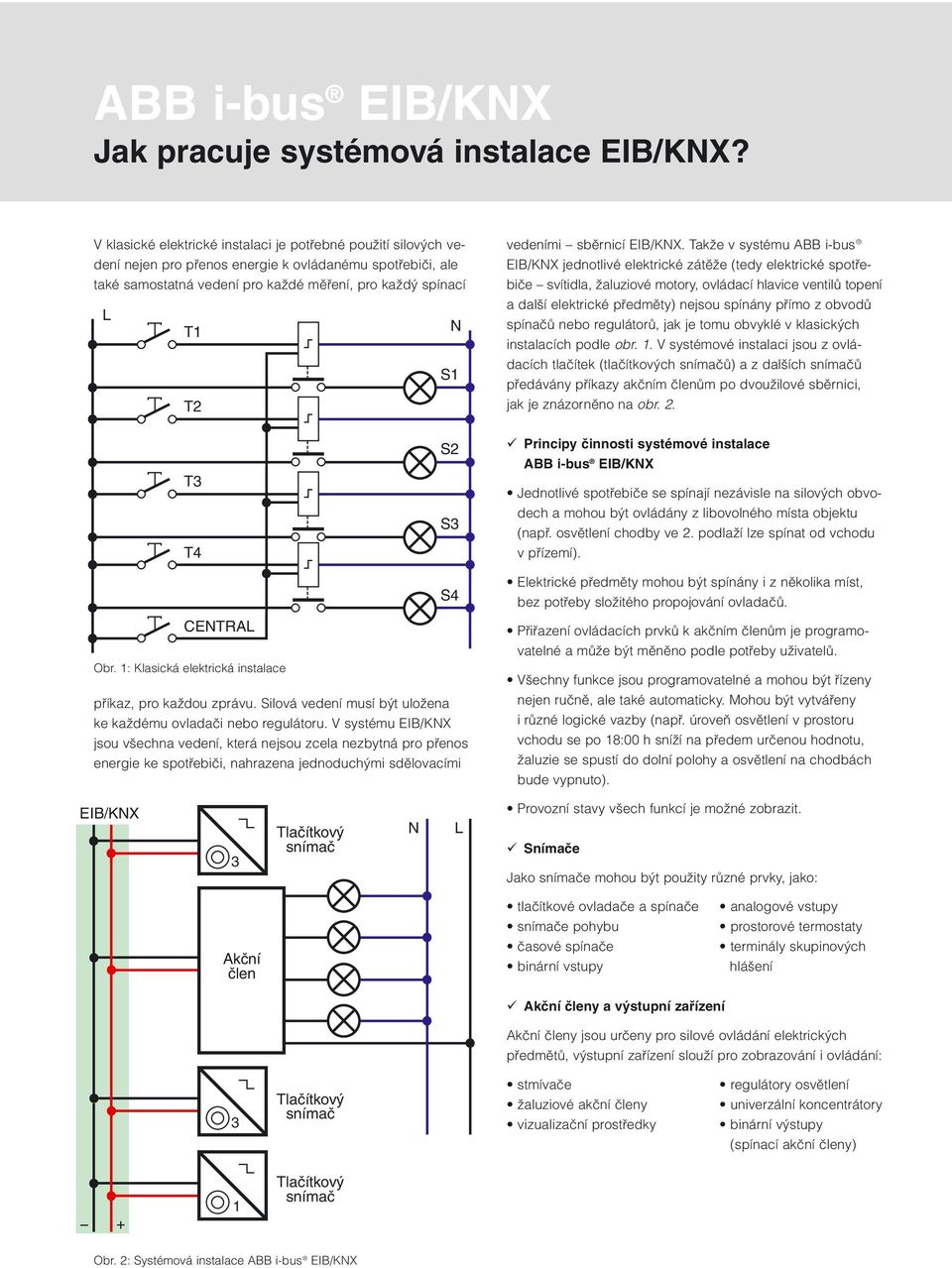 vedeními sběrnicí EIB/KNX.