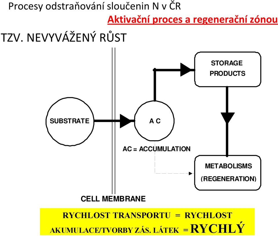 NEVYVÁŽENÝ RŮST STORAGE PRODUCTS SUBSTRATE A C AC =