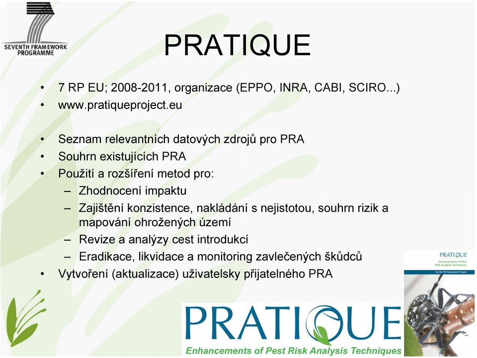 Zhodnocení impaktu Zajištění konzistence, nakládání s nejistotou, souhrn rizik a mapování ohrožených území