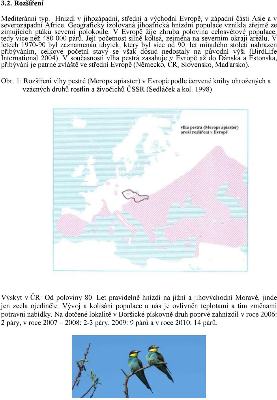 Její početnost silně kolísá, zejména na severním okraji areálu. V letech 1970-90 byl zaznamenán úbytek, který byl sice od 90.