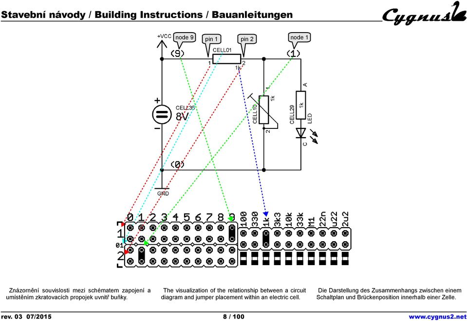 03 07/2015 pin 1 pin 2 node 1 The visualization of the relationship between a circuit diagram and jumper