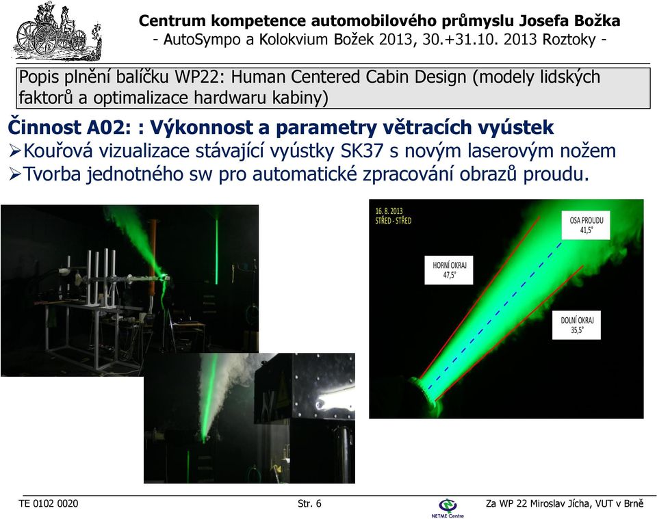 laserovým nožem Tvorba jednotného sw pro automatické