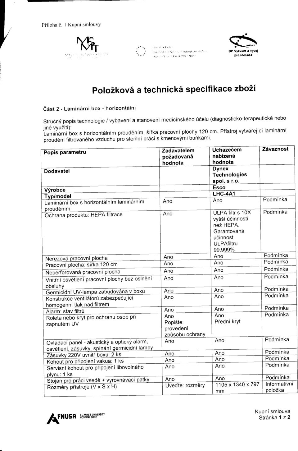 Piistroj vytvaiejici lamtn6rni proud6nifiltrovan6ho vzduchu pro sterilni pr6ci s kmenovlimi bunkami.