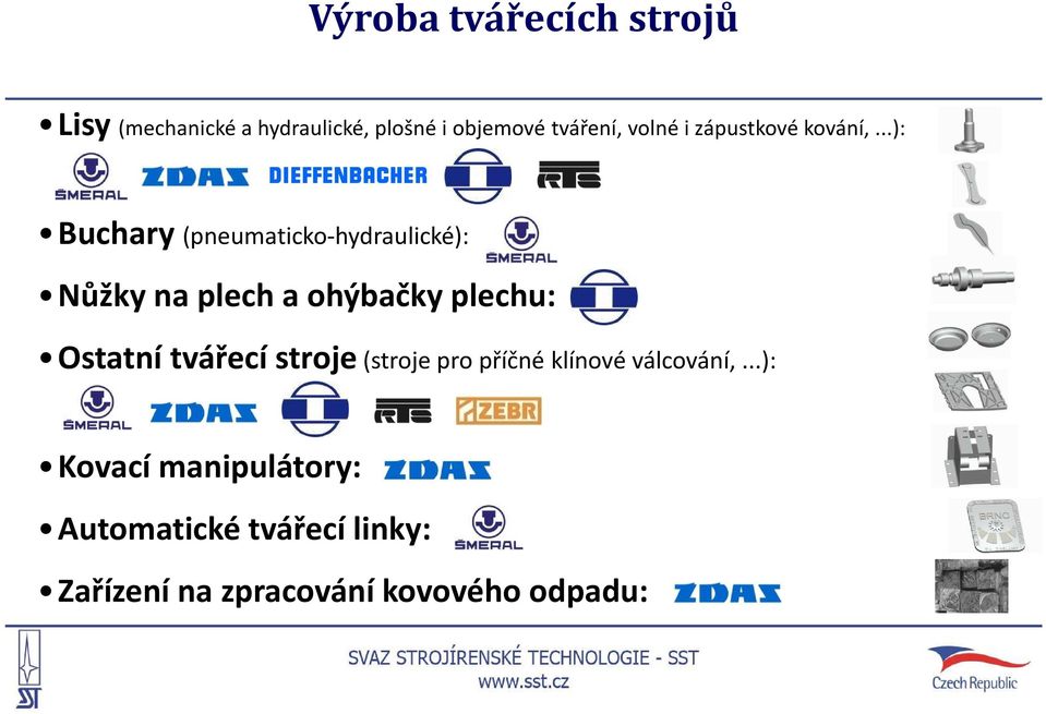 ..): Buchary (pneumaticko-hydraulické): Nůžky na plech a ohýbačky plechu: Ostatní