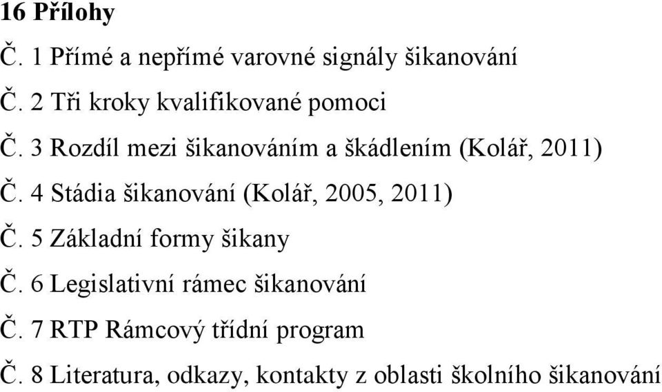 3 Rozdíl mezi šikanováním a škádlením (Kolář, 2011) Č.