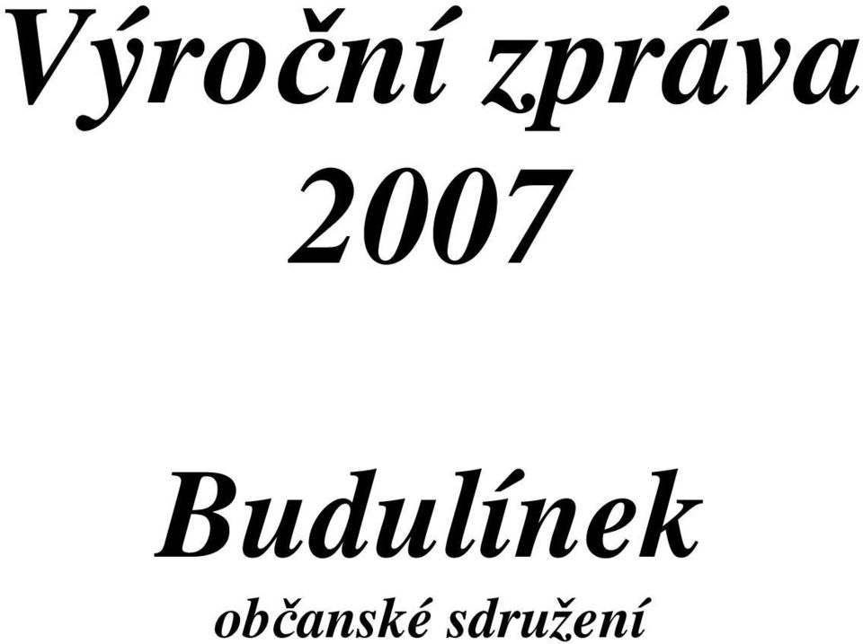 Budulínek